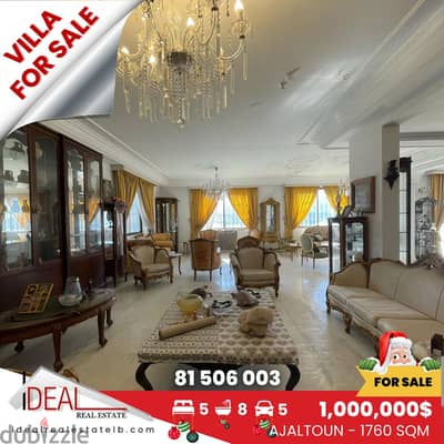 Villa for Sale in Ajaltoun فيلا للبيع في عجلتون