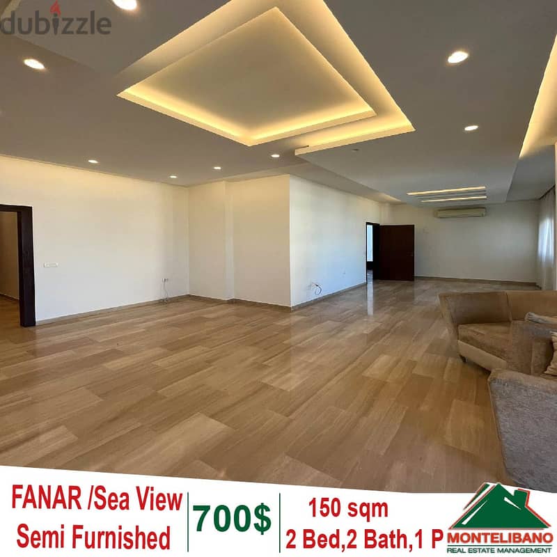 Semi Furnished 150 sqm Apartment for rent in Fanar With Open Sea View! 0