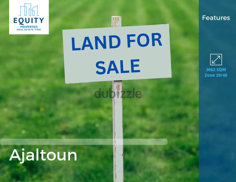 Amazing Land For Sale In ajaltoun أرض للبيع #CK124797 0