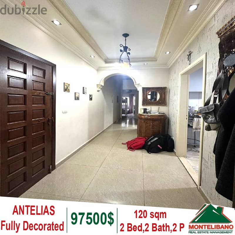 Fully Decorated 120 sqm Apartment for sale in Antelias 0