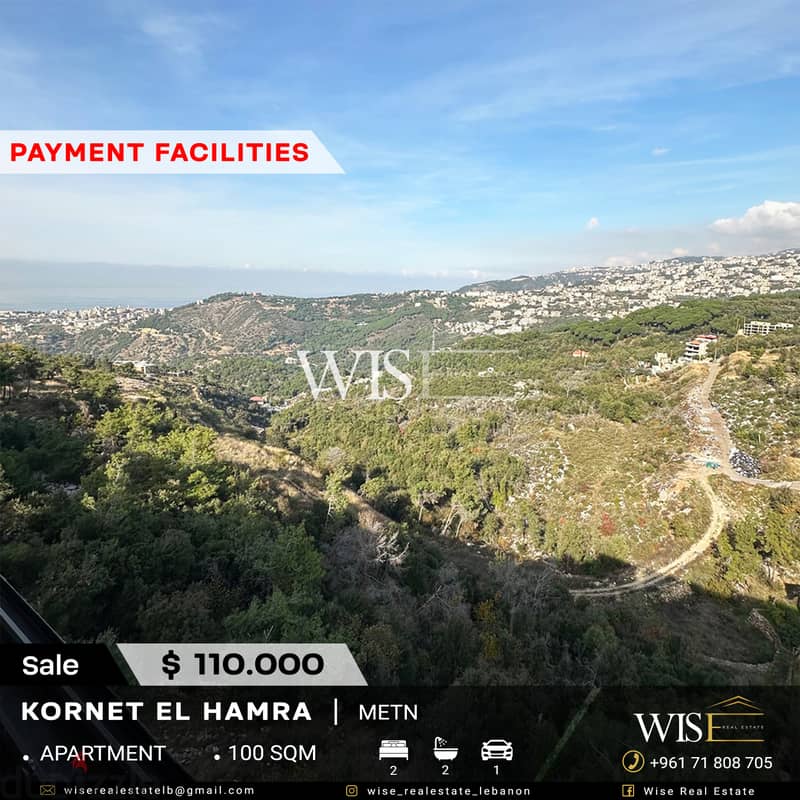 100 sqm Apartment for SALE in Kornet El Hamra! 0