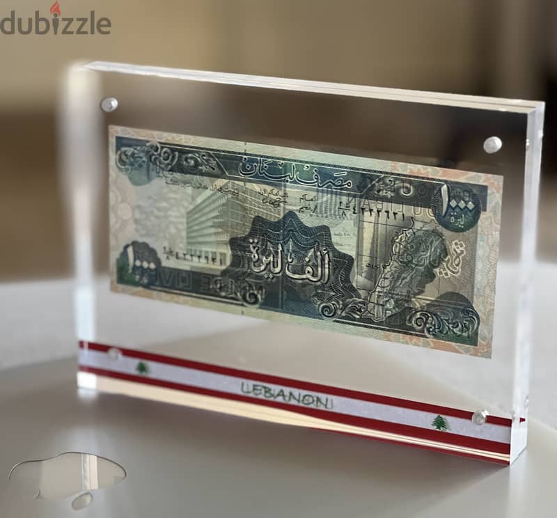 BEST CHRISTMAS GIFT lebanon, 1 lira to 1000 in Plexi هدية عيد الميلاد 17