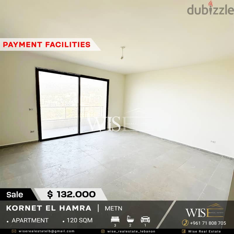  120 SQM Apartment for SALE in Kornet El Hamra! 0