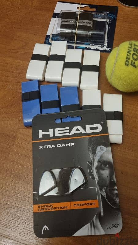 tennis  balls +grips+shock absorption bargain price 1