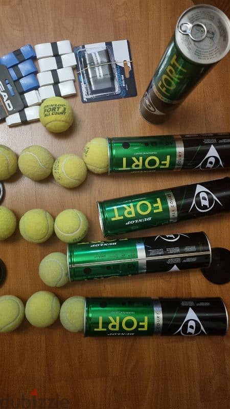 tennis  balls +grips+shock absorption bargain price 6