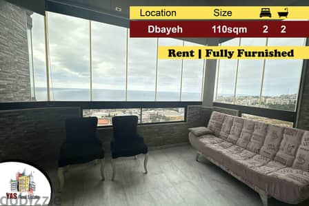 Dbayeh 110m2 | Rent | Fully Furnished | Prime Location | MJ |