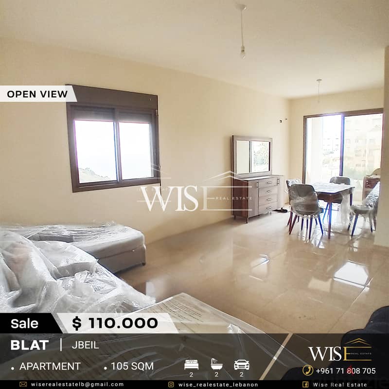  105 SQM Apartment for SALE in Blat - Jbeil! 0