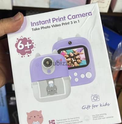 Instant Print Camera Take Photo Video Print 3 in 1