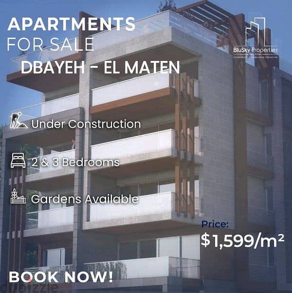 Apartment For SALE In Dbayeh شقة للبيع في الضبية #JK 0