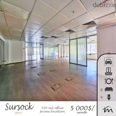 Ashrafieh - Sursock | Signature 520m² Office | Prime Location | 8 Room