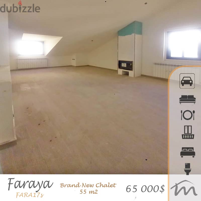 Faraya | Brand New 50m² Chalet | Terrace | Catchy Rental Investment 0