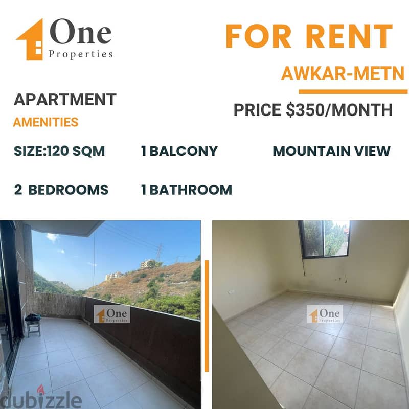 APARTMENT FOR RENT IN AWKAR 0