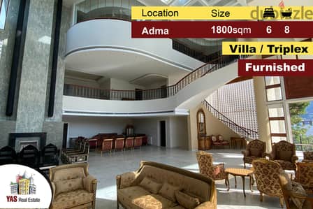 Adma 1800m2 | Villa Triplex | Fully Furnished |Sea & Mountain View |RA