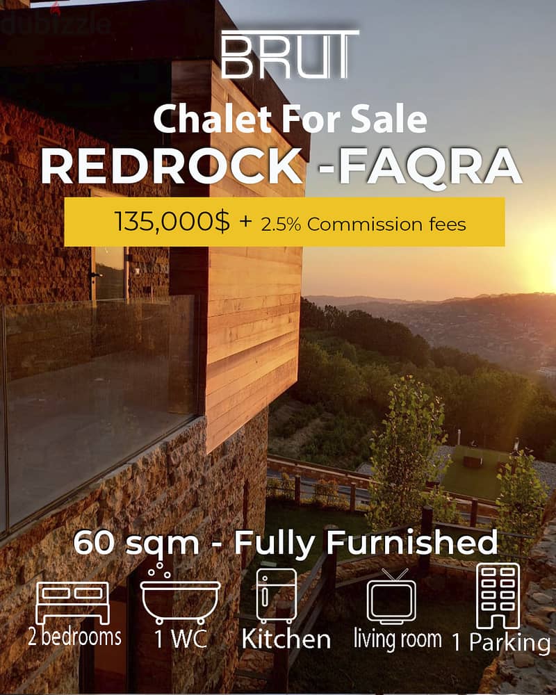 60 sqm Chalet for sale in RedRock Project Faqra Kfardebian-Keserwan 0