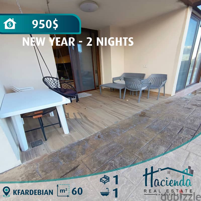 New Year Chalet For Rent In Kfardebian 0