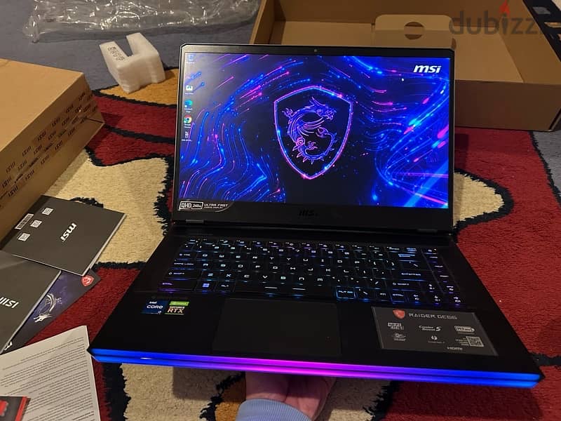 msi raider GE66 like new imported from USA MSI cards and box 10