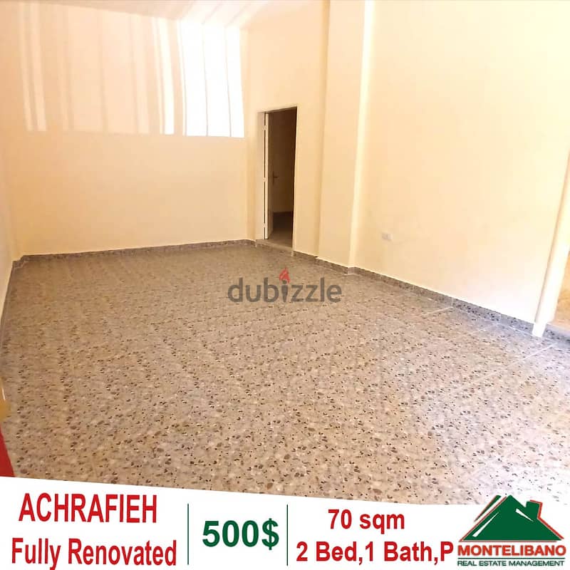 Fully Renovated 70 sqm Apartment for rent in Achrafieh!! 0