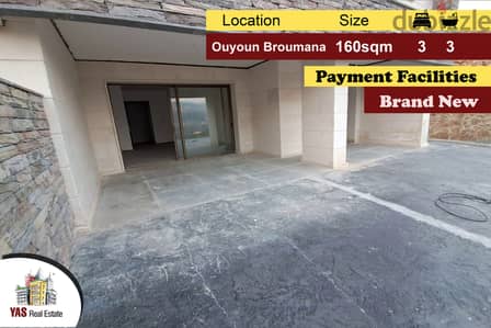 Ouyoun Broumana 160m2 | 100m2 Terrace | Brand New | Luxury | AMK |