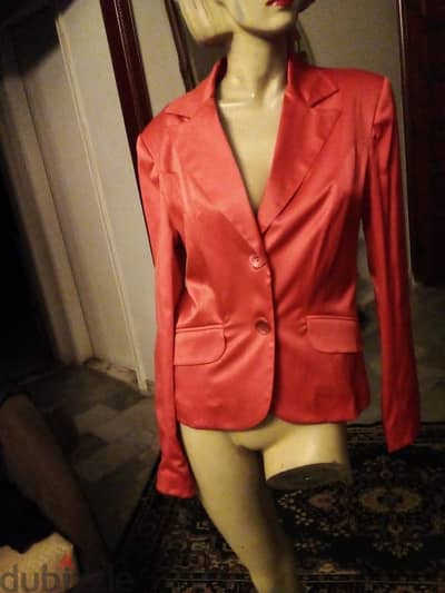 red satin jacket