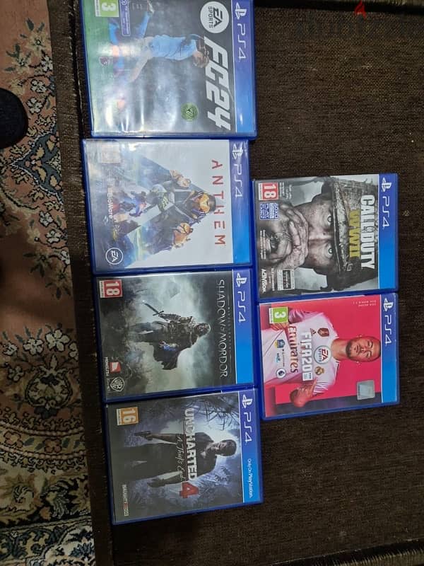 PS4 + CONTROLLER + 6 GAMES 4