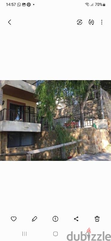 for rent faraya tilal el asal chalet with garden 0