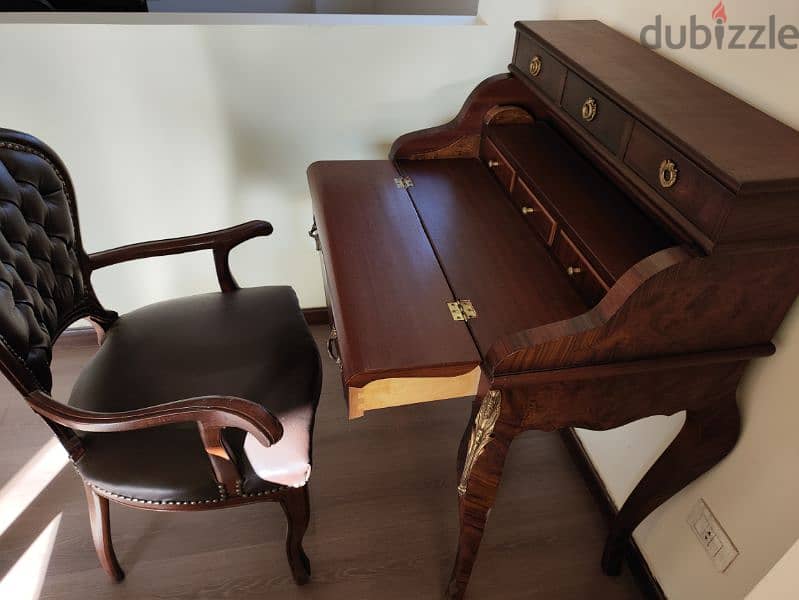 Secretaire Desk with Chair 0