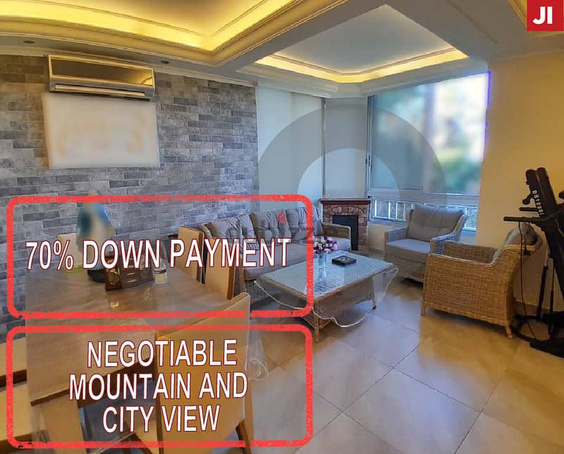 70% DOWN PAYMENT! catchy apartment, mansourieh/ المنصورية REF#JI115330 0