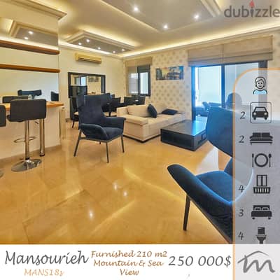 Mansourieh | Signature | High End Furnished 210m² Apartment | OpenView