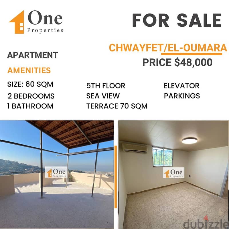 APARTMENT FOR SALE IN CHWAYFET 0