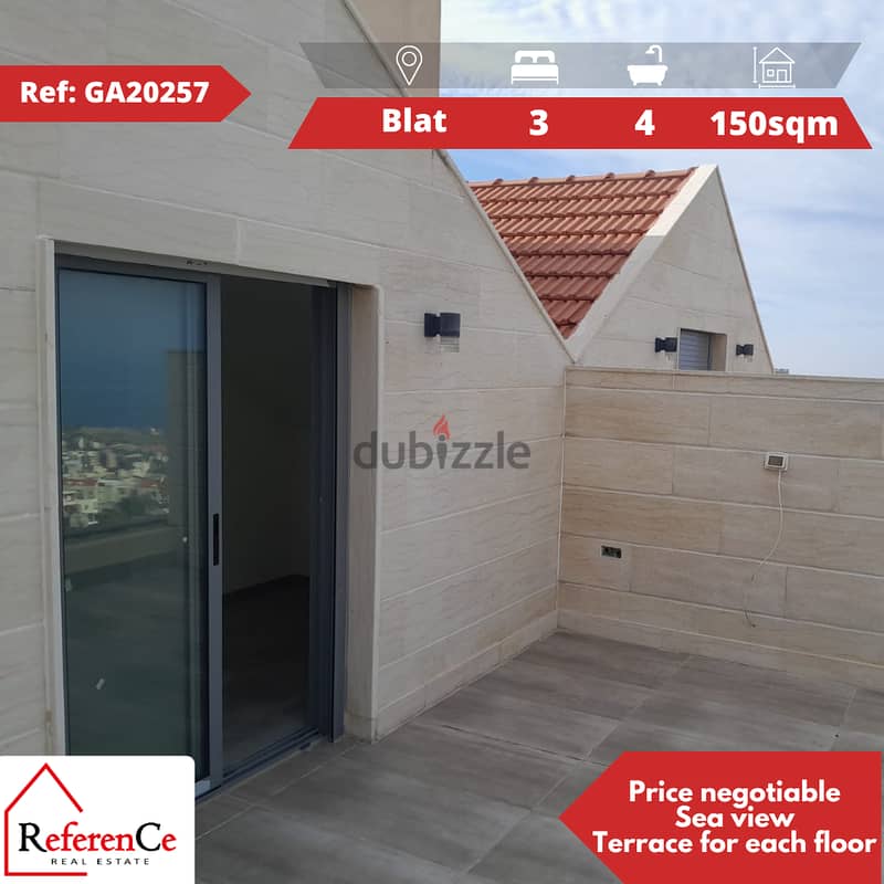 Duplex with terrace in Blat دوبلكس مع تراس في بلات 0