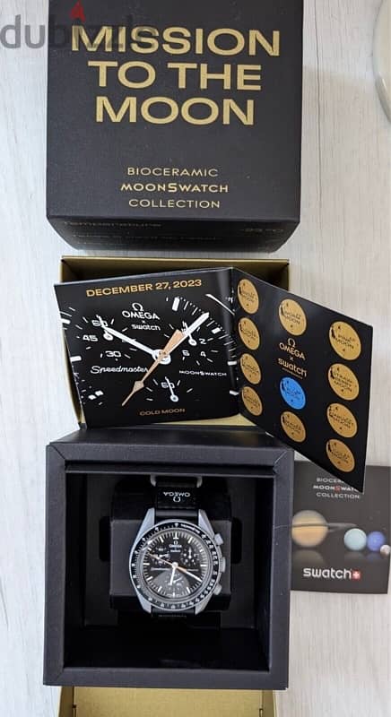 OMEGA X SWATCH - MISSION TO MOONSHINE GOLD - NEW + EXTRA STRAP 2