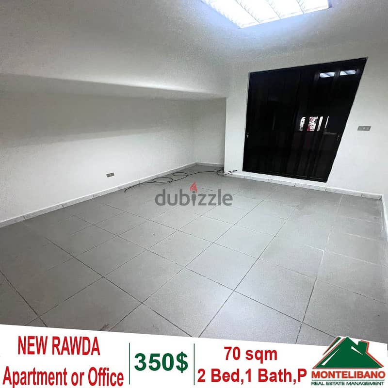 70sqm Apartment for rent in New Rawda , can also be used as an Office 0