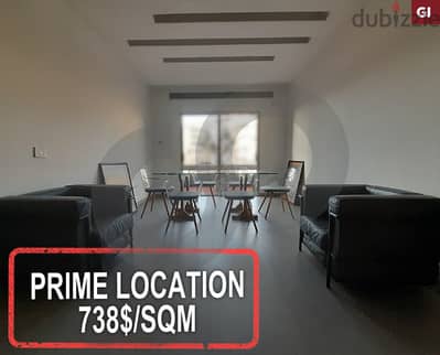 Prime location-738$/sqm-office-Antelias/انطلياس  REF#GI115872