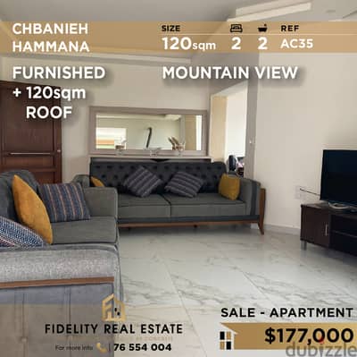 Apartment for sale in Chbanieh Hammana AC35 شقة مفروشة للبيع في حمانا