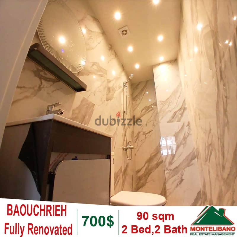 Fully Renovated 90 sqm Apartment for rent in Baouchrieh !!! 0