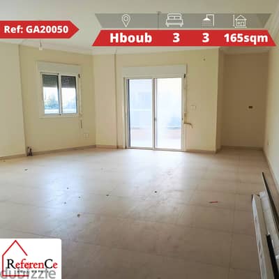 Apartment with view in Hboub  شقة للبيع في حبوب