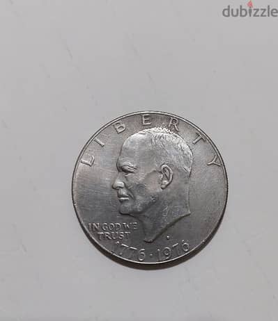 USA 1 Large Dollar Memorial President Eisenhower year 1776_1976