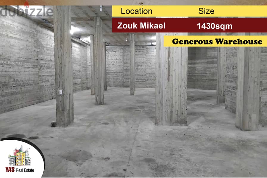 Zouk Mikael 1430m2 | Warehouse | Excellent Condition | High End | EH | 0