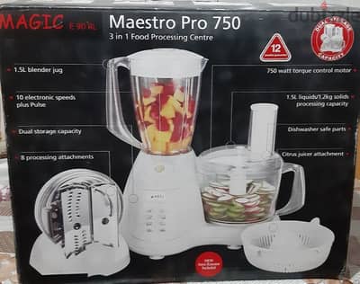 Food processor 3 in 1.