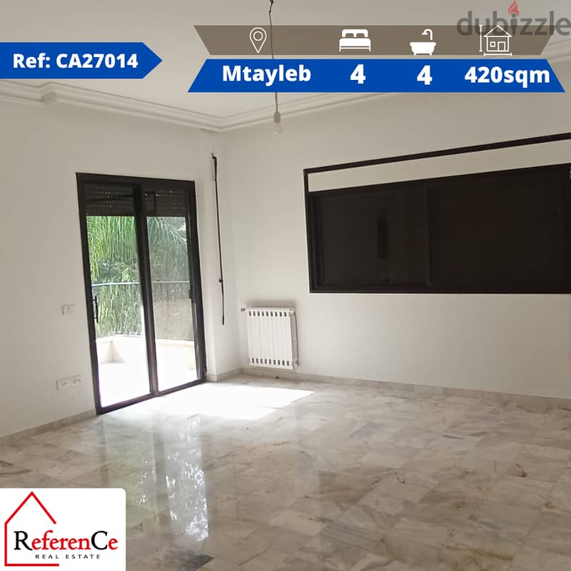 Apartment for rent in Mtayleb شقة للايجار في المطيلب 0