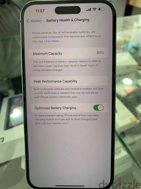 iphone 14 pro max 512gb purple ktir ndif mesh mafkouk battery 89% 2