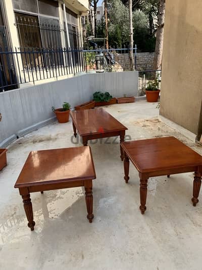 wooden tables, khashab massif