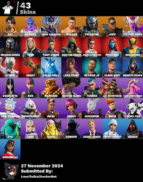 Fortnite Account - Rare skins - 2450 Vbucks 0