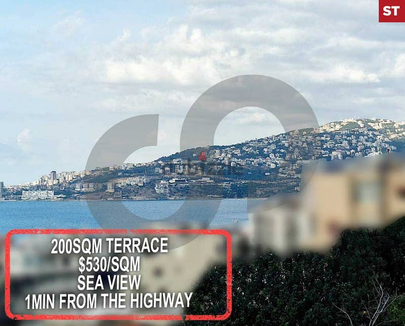 Mountain and sea view, terrace,keserwan, ghadir/ غدير  REF#ST115941 0