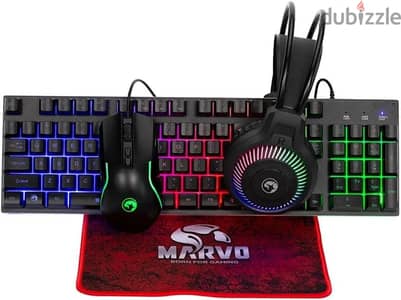 Keyboard + Headset + Mouse + Mousepad