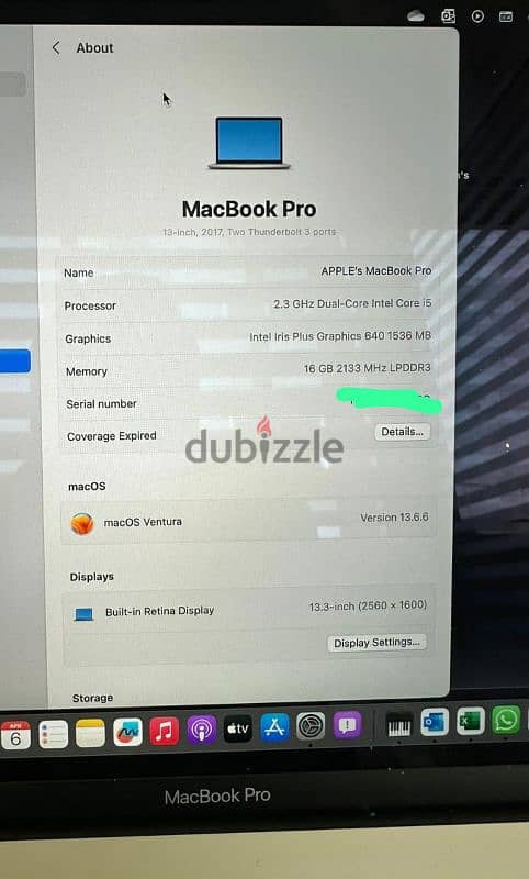 Apple MacBook Pro 2017 6