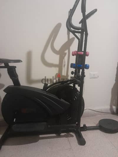 Elliptical 3 in 1 (bicycle, dumbles&twisting disc)