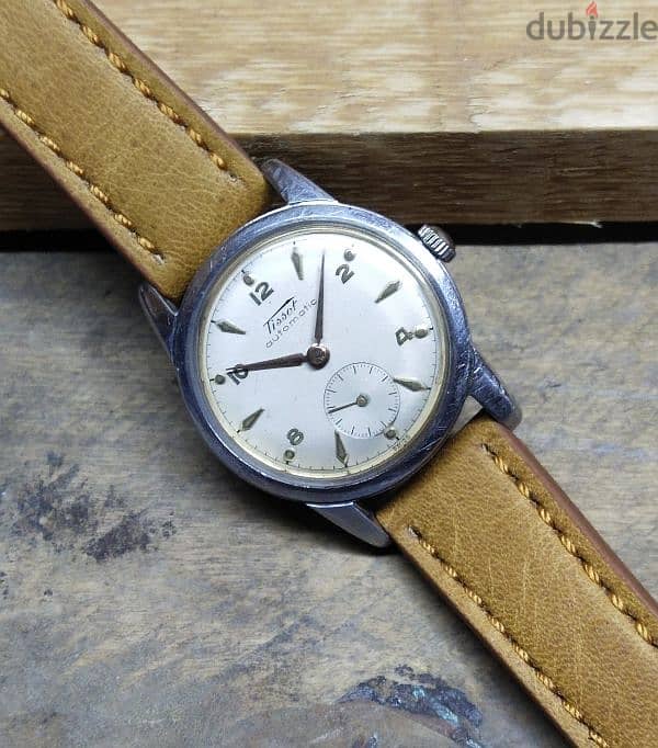 Vintage Swiss Watch TISSOT  Men's automatic bumper movement Military 4