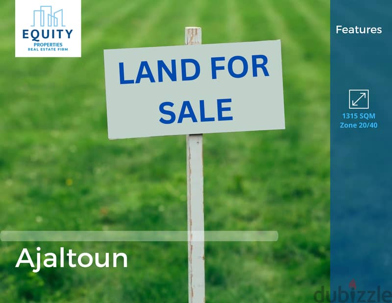 Land For Sale In Ajaltoun أرض للبيع في عجلتون #CK125297 0