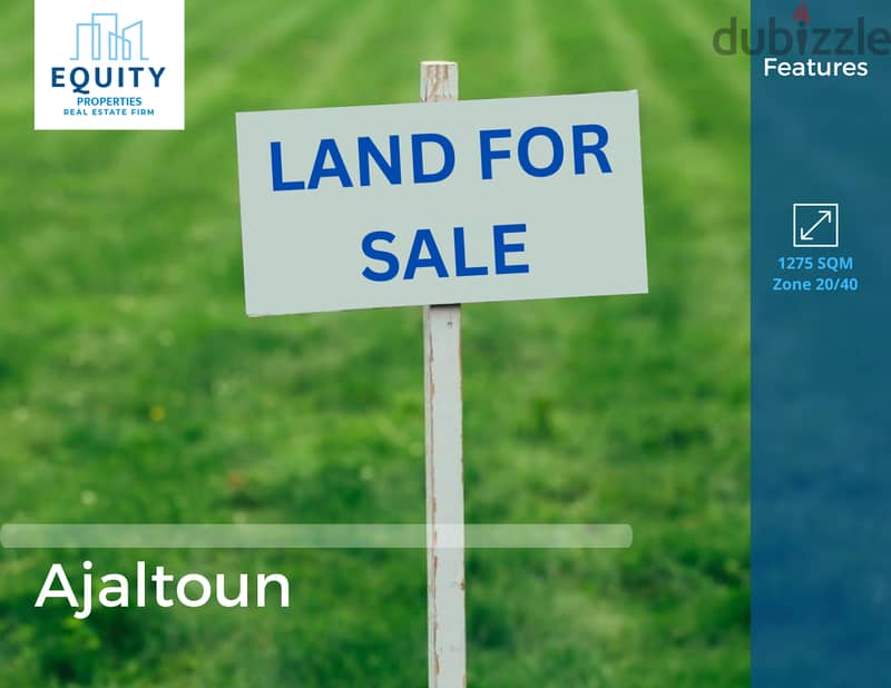 Residential Land For Sale In Ajaltoun أرض للبيع في عجلتون #CK125397 0